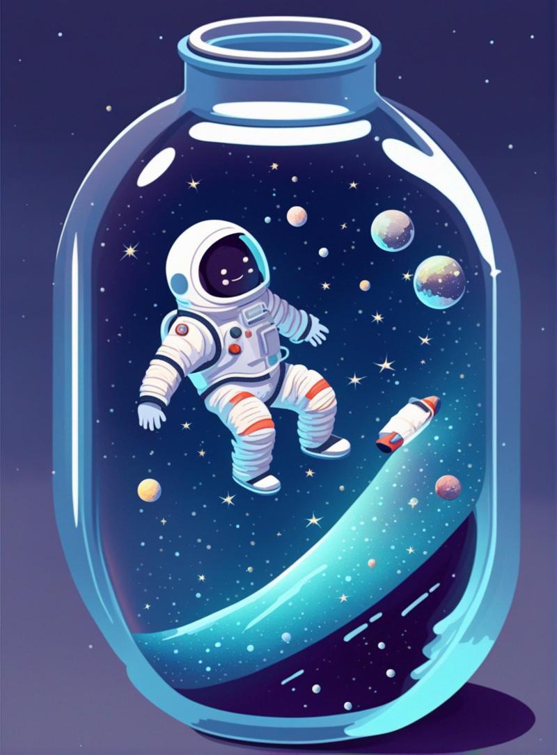 00023-A small Astronaut isolated inside a bottle of.jpg